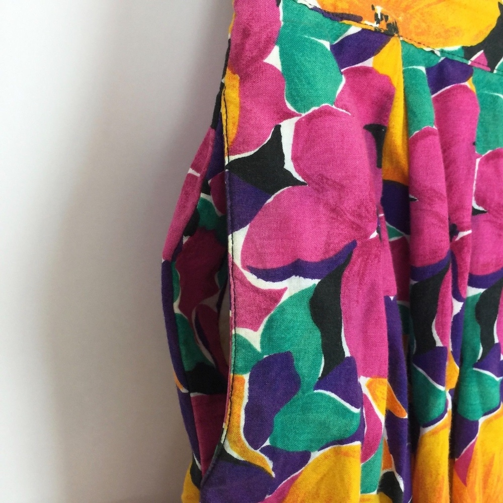 Woolrich Skirt 14 Floral Vintage Midi Button Down - Picture 3 of 8